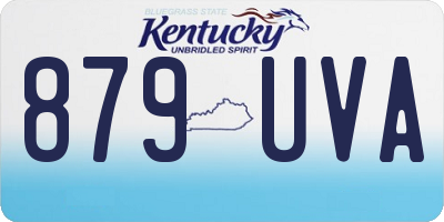 KY license plate 879UVA