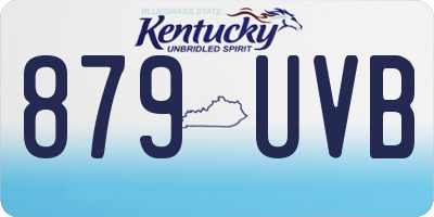 KY license plate 879UVB