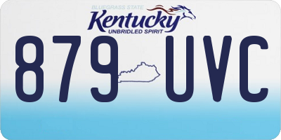 KY license plate 879UVC