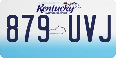 KY license plate 879UVJ