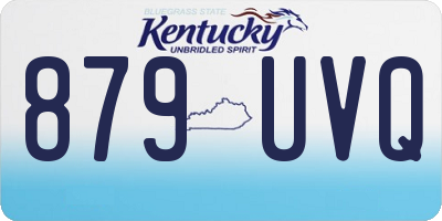KY license plate 879UVQ