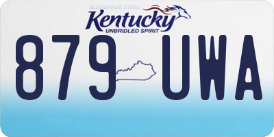KY license plate 879UWA