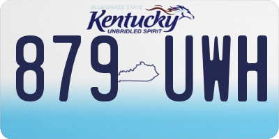 KY license plate 879UWH