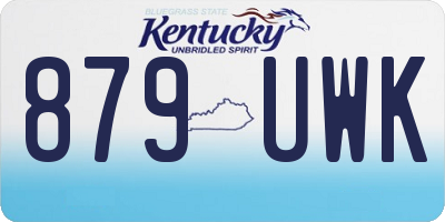 KY license plate 879UWK
