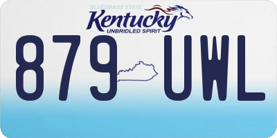 KY license plate 879UWL