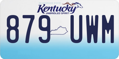 KY license plate 879UWM