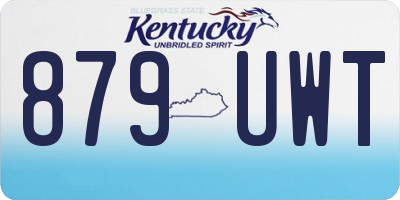 KY license plate 879UWT