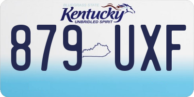 KY license plate 879UXF