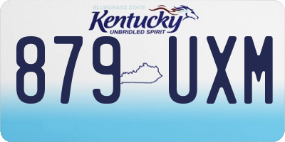 KY license plate 879UXM