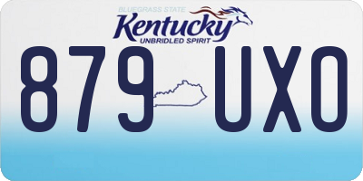 KY license plate 879UXO