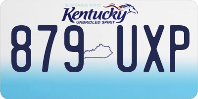 KY license plate 879UXP