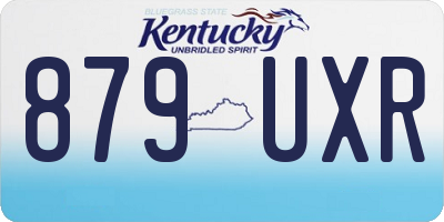KY license plate 879UXR