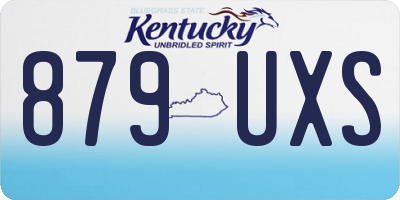KY license plate 879UXS