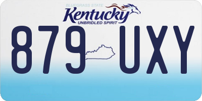 KY license plate 879UXY