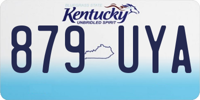 KY license plate 879UYA