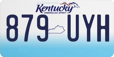 KY license plate 879UYH
