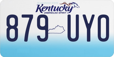 KY license plate 879UYO