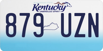 KY license plate 879UZN