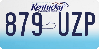 KY license plate 879UZP
