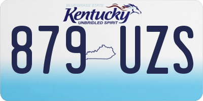 KY license plate 879UZS