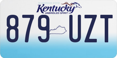 KY license plate 879UZT