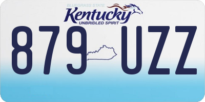KY license plate 879UZZ