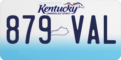 KY license plate 879VAL