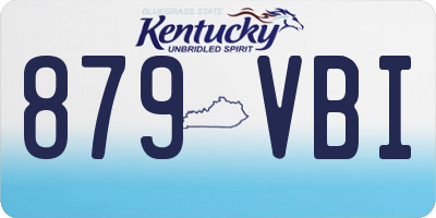 KY license plate 879VBI