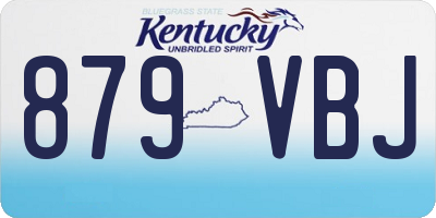 KY license plate 879VBJ