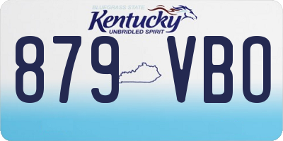KY license plate 879VBO