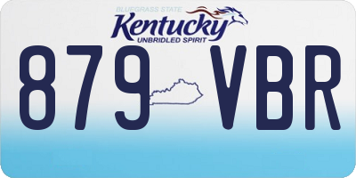 KY license plate 879VBR