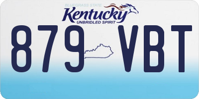 KY license plate 879VBT