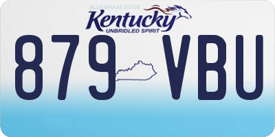 KY license plate 879VBU