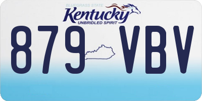 KY license plate 879VBV