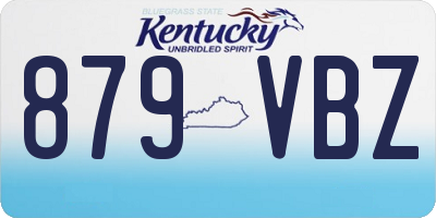 KY license plate 879VBZ