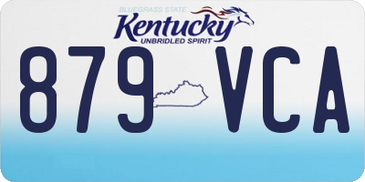 KY license plate 879VCA
