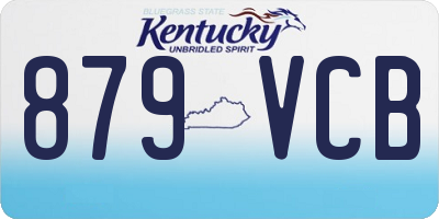 KY license plate 879VCB