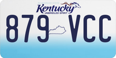 KY license plate 879VCC