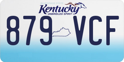 KY license plate 879VCF
