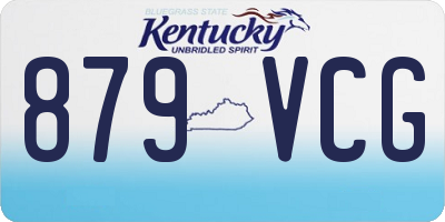 KY license plate 879VCG