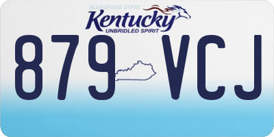 KY license plate 879VCJ