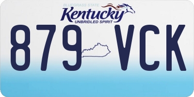 KY license plate 879VCK