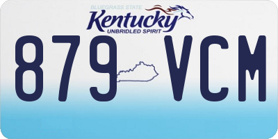 KY license plate 879VCM