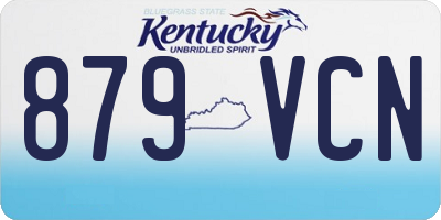 KY license plate 879VCN