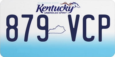 KY license plate 879VCP