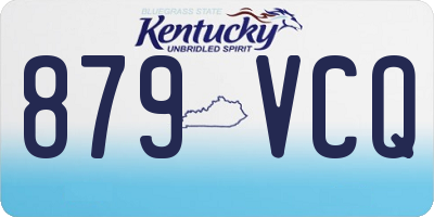 KY license plate 879VCQ