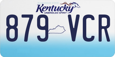 KY license plate 879VCR