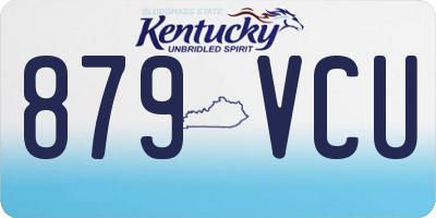 KY license plate 879VCU