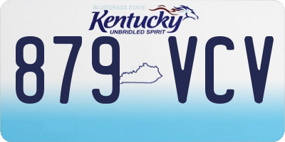KY license plate 879VCV