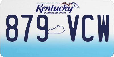KY license plate 879VCW